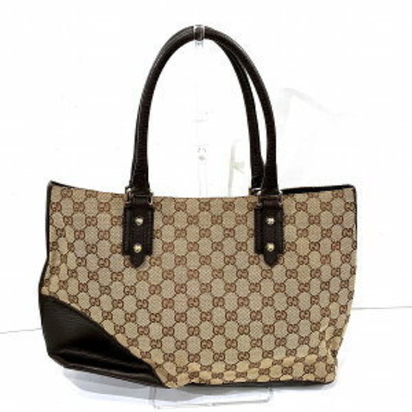 Gucci Canvas Tote GG Horsebit Bag - Picture 1 of 8